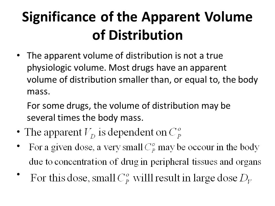 volume of distribution